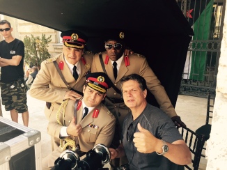 On the set of Tyrant in Budapest
